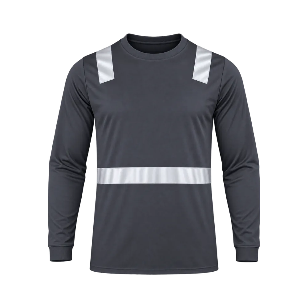 Polera Híbrida con Cinta Reflectiva